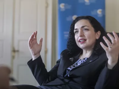 - 05.07.2022 - dr. Vjosa Osmani - Sadriu, predsednica Republike Kosovo /FOTO: Jaka GasarOPOMBA: INTERVJU ZA OBJEKTIV 2022