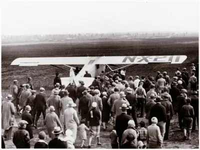 Lindberghov vzlet z letali&scaron;ča Roosevelt / Foto: Wikipedija