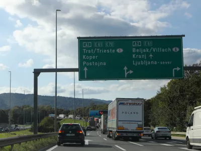 15.09.2025 - Avtocesta obvoznica - Kozarje - gneča - zastojFoto: Luka Cjuha