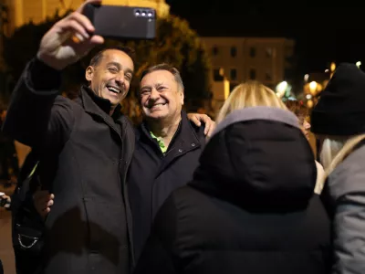 Zoran Janković, aktualni ljubljanski župan je osvojil že &scaron;esti mandat  - 20.11.2022 -&nbsp;Lokalne volitve 2022 v Ljubljani - redne volitve župana&nbsp;in članov občinskega sveta -&nbsp;&nbsp;//FOTO: Bojan Velikonja