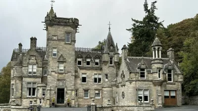 Kinnettles Castle. A Scottish mansion once touted as a potential university love nest for Prince William and Kate Middleton has gone on sale as part of a portfolio worth �15m. Stunning Kinnettles Mansion in St Andrews, Scotland, once proposed as a residence for the Royal Couple, is on sale along with a castle and a hotel. The eight-bedroom property was built around 1870 for Scotland's oldest whiskey dynasty, the Haig family, and boasts a cinema room and a wine seller. Elsewhere, the portfolio also comprises Kinnettles Castle in Angus, which boasts 11 bedrooms and operates as a wedding venue. Photo released 21/04/2026,Image: 1093402869, License: Rights-managed, Restrictions: Editorial use, commercial use may require additional licenses. We don't use AI to make images which could be mistaken for news photos. AI use will be clearly indicated. Supplied on condition you ensure personal data is processed in compliance with UK GDPR, Model Release: no