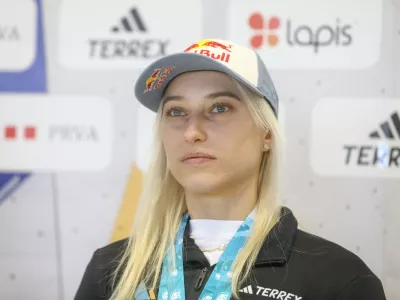 2.10.2025 - planinska zveza - &scaron;portno plezanje - tiskovna konferenca po svetovnem prvenstvuFoto: Luka Cjuha