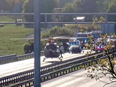 Helikopter na avtocesti
