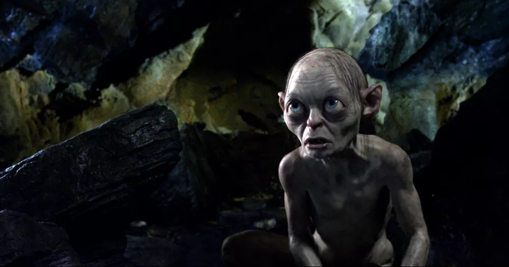 This publicity file photo released by Warner Bros., shows the character Gollum, voiced by Andy Serkis, in a scene from the fantasy adventure "The Hobbit: An Unexpected Journey."  (AP Photo/Warner Bros., File)