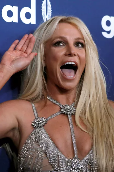 FILE PHOTO: Singer Britney Spears poses at the 29th Annual GLAAD Media Awards in Beverly Hills, California, U.S., April 12, 2018. REUTERS/Mario Anzuoni   TPX IMAGES OF THE DAY/File Photo
