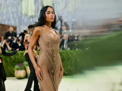 New York, NY Celebrities at the 2026 Met Gala, celebrating "Costume Art" at the Metropolitan Museum of Art in New York City.BACKGRID USA 4 MAY 2026,Image: 1096658267, License: Rights-managed, Restrictions: All rights reserved, Model Release: no, Pictured: Laura Harrier