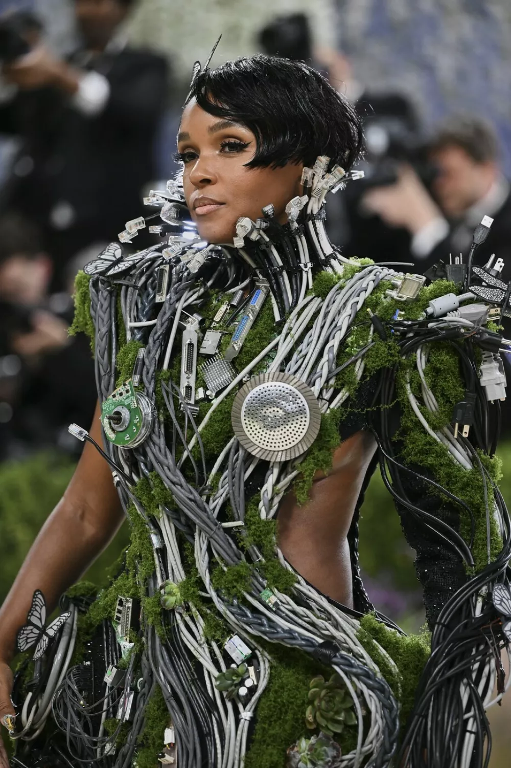 Janelle Mon&aacute;e at the Metropolitan Museum of Art's Costume Institute benefit gala in New York, May 4, 2026.,Image: 1096589032, License: Rights-managed, Restrictions:, Model Release: no
