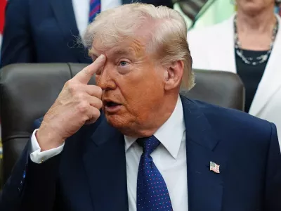 President Donald Trump speaks before signing a proclamation in the Oval Office at the White House, Tuesday, May 5, 2026, in Washington. (AP Photo/Jacquelyn Martin)