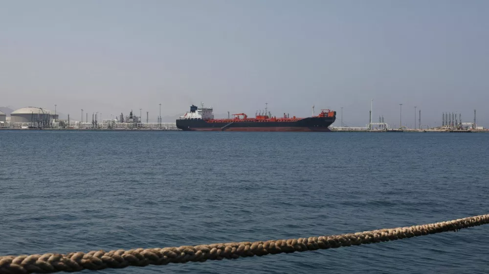 Oil/Chemical Tanker "Bald Man" at the Port of Fujairah, as the U.S.-Israel conflict with Iran limits marine traffic in the Strait of Hormuz, in Fujairah, United Arab Emirates, May 6, 2026. REUTERS/Amr Alfiky