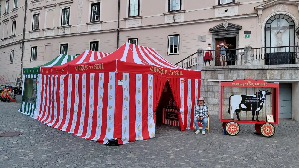 &Scaron;e vse do nedelje vabljeni v cirkus na Pre&scaron;ernovem trgu. Foto: Vesna Levičnik