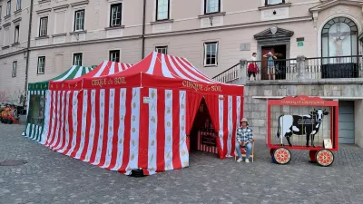&Scaron;e vse do nedelje vabljeni v cirkus na Pre&scaron;ernovem trgu. Foto: Vesna Levičnik