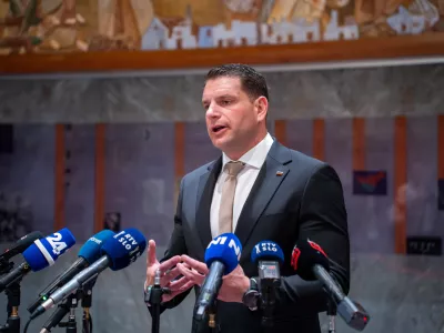 Ljubljana, DZ.Izjava za medije po seji kolegija predsednika DZ.Predsednik DZ Zoran Stevanovic.