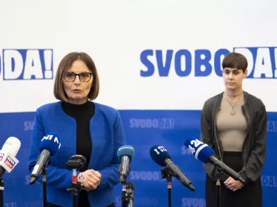 Nata&scaron;a Av&scaron;ič Bogovič08.03.2025 izjava za medije ob robu zasedanja sveta stranke Gibanje SvobodaFOTO: Nik Erik Neubauer