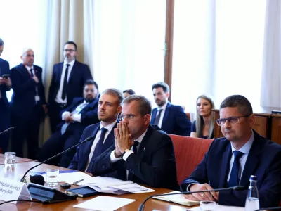 Hungary's nominee for PM's Chief of Staff Balint Ruff attends a parliamentary confirmation hearing, in Budapest, Hungary, May 12, 2026. REUTERS/Bernadett Szabo