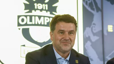 direktor Igor Barišić26.06.2025 - predstavitev novih dresov NK Olimpija LjubljanaFoto: Luka Cjuha