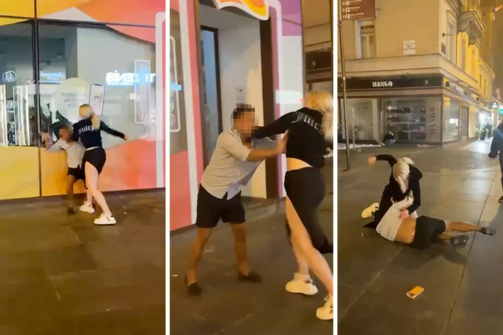 2. maja ponoči je mladenka sredi ulice napadla državljana Filipinov. 