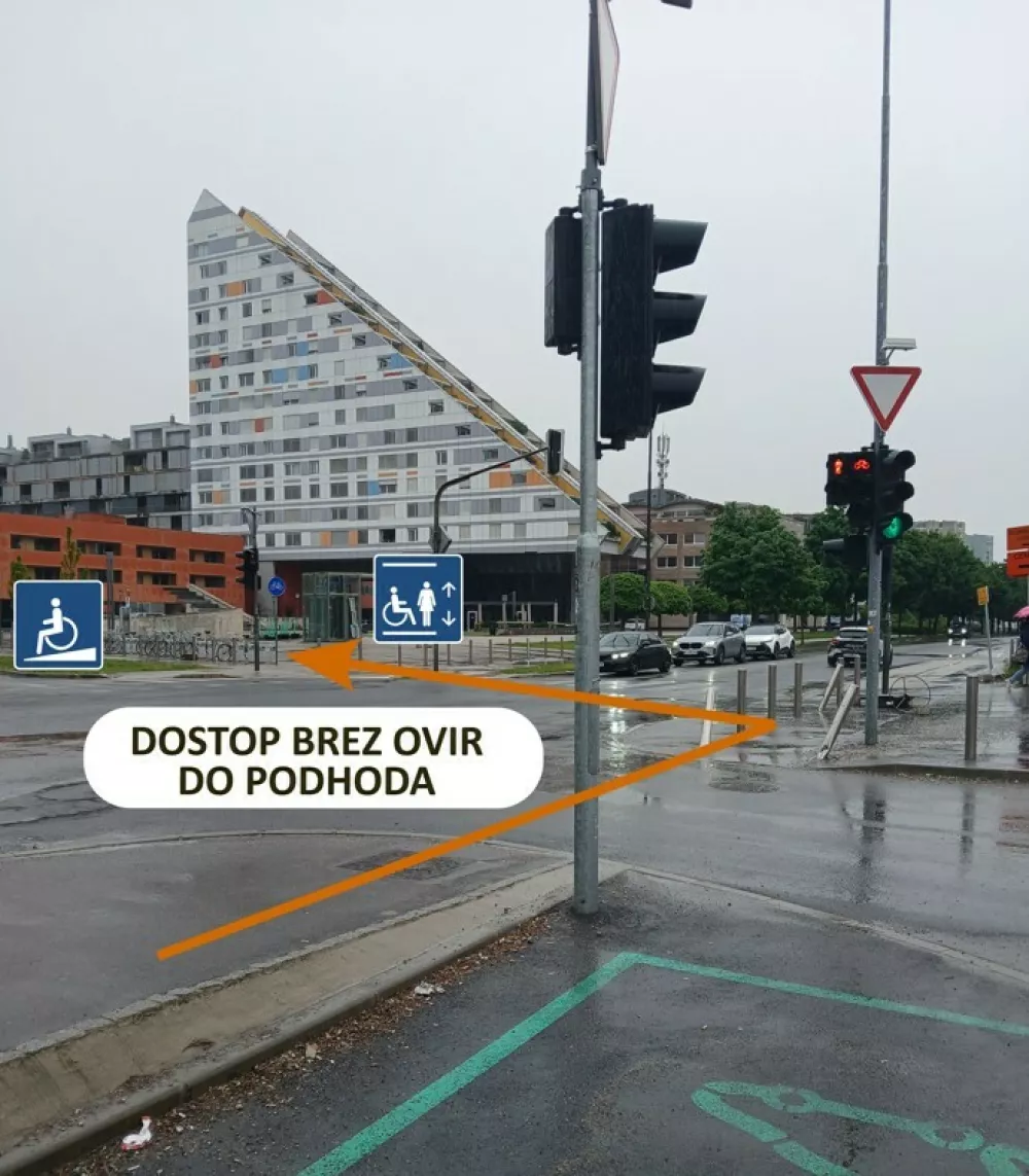 Dostop brez ovir do podhoda. Foto: SŽ