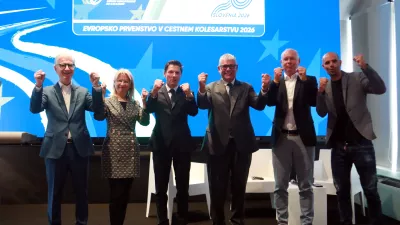 ​18.05.2026 - predstavitev evropskega prvenstva v kolesarstvuFranjo BobinacTanja PakAndraž VehovarEnrico Della CasaTomaž PoljanecLuka MezgecFoto: Tomaž Skale