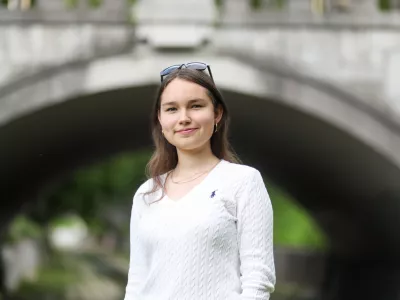 - 19.05.2026. - Ekatarina Chizhova, mlada dijakinja Bežigrajske gimnazije, ki je postala svetovna matematična prvakinja.//FOTO: Bojan Velikonja / Foto: Bojan Velikonja