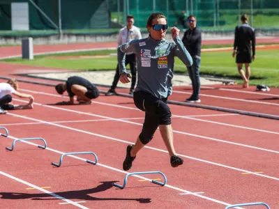 - Anže Lani&scaron;ek,- 18.05.2026. Odprti trening mo&scaron;ke reprezentance v smučarskih skokih na stadionu v Kranju. Smučarski skoki.//FOTO: Bojan Velikonja