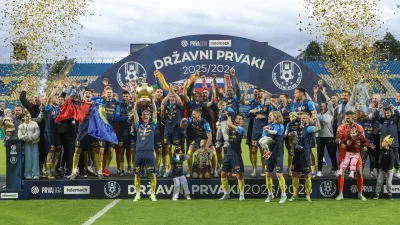 16.5.2026 nogomet Celje Koper Celje državni prvak, podelitev pokala - državno prvenstvo v nogometuFoto:Luka Cjuha
