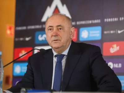  - Radenko Mijatović, predsednik Nogometne zveze Slovenije, - 21.01.2026. - Tiskovna konferenca NZS ob imenovanju Bo&scaron;tjana Cesarja za selektorja slovenske nogometne reprezentance.//FOTO: Bojan Velikonja
