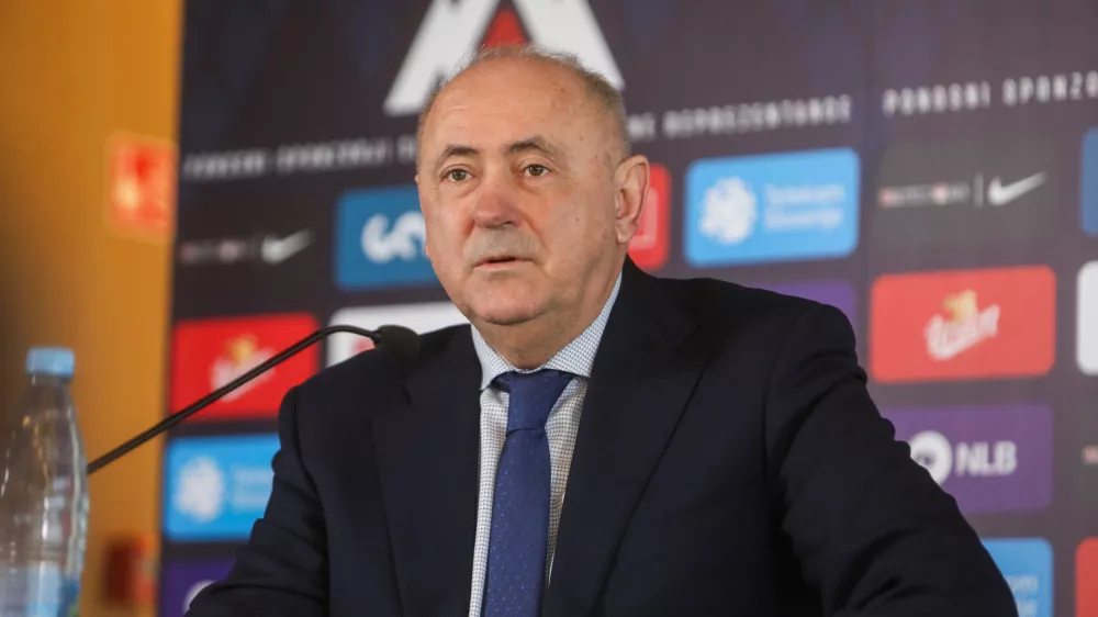  - Radenko Mijatović, predsednik Nogometne zveze Slovenije, - 21.01.2026. - Tiskovna konferenca NZS ob imenovanju Bo&scaron;tjana Cesarja za selektorja slovenske nogometne reprezentance.//FOTO: Bojan Velikonja