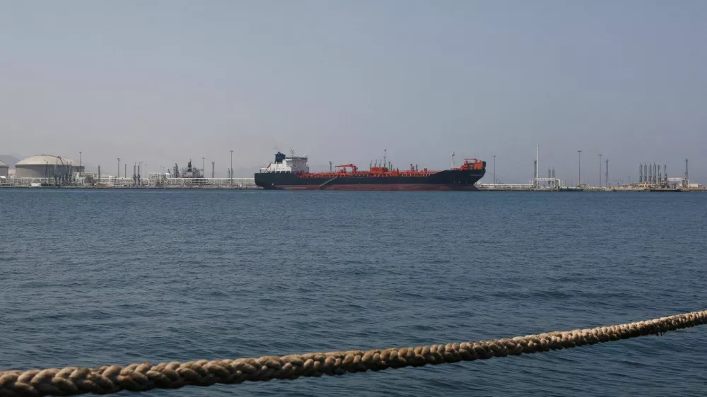 FILE PHOTO: Oil/Chemical Tanker "Bald Man" at the Port of Fujairah, as the U.S.-Israel conflict with Iran limits marine traffic in the Strait of Hormuz, in Fujairah, United Arab Emirates, May 6, 2026. REUTERS/Amr Alfiky/File Photo