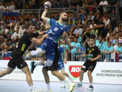 17.5.2026 - Rokomet povratna tekma Slovenija - Črna gora v zadnjem krogu kvalifikacij za nastop na SP 2027Foto: Luka Cjuha