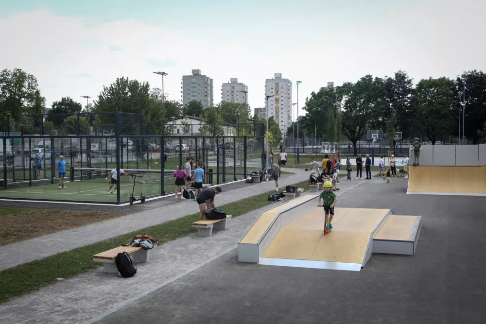 18.5.2026 - &scaron;portni park Savsko naselje - otvoritev - igri&scaron;čeFoto: Luka Cjuha