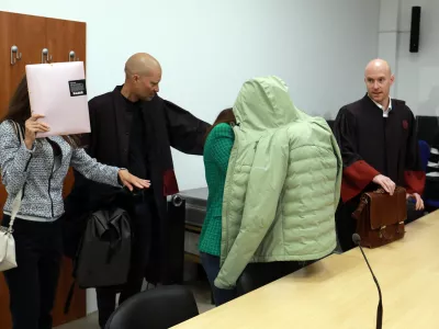 19.05.2026 - sodi&scaron;če, obtožene - Tanja Tolimir, Horvat Vesna,Kravanja Andreja,Miletič SuzanaFoto: Tomaž Skale