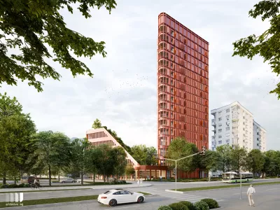 Stolpnica v &Scaron;i&scaron;ki C - Tower, arhitekturnega biroja Arhitektura MJ
