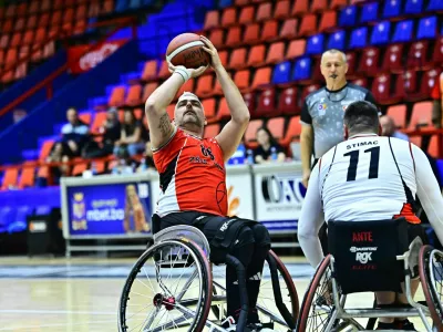Milan Slapničar, ko&scaron;arka v vozičku
