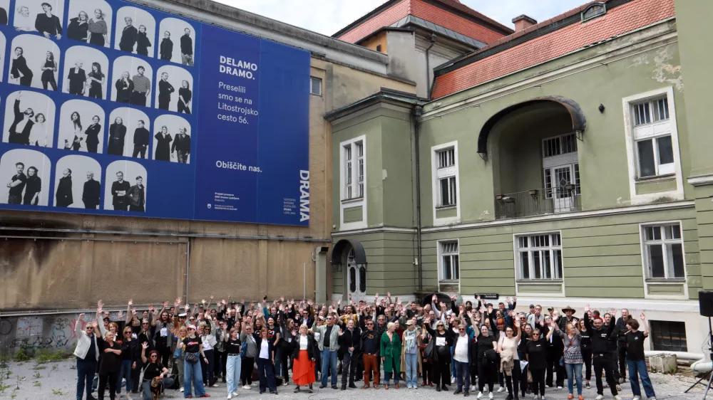 20.05.2026 - Drama- protest, tiskovna konferencaFoto: Tomaž Skale