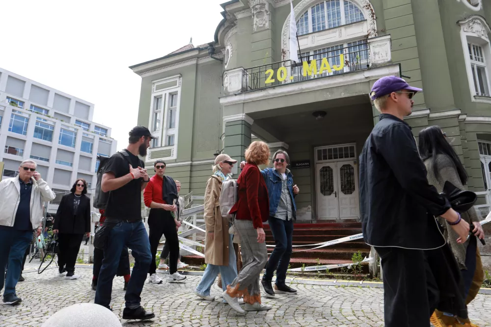 20.05.2026 - Drama- protest, tiskovna konferencaFoto: Tomaž Skale