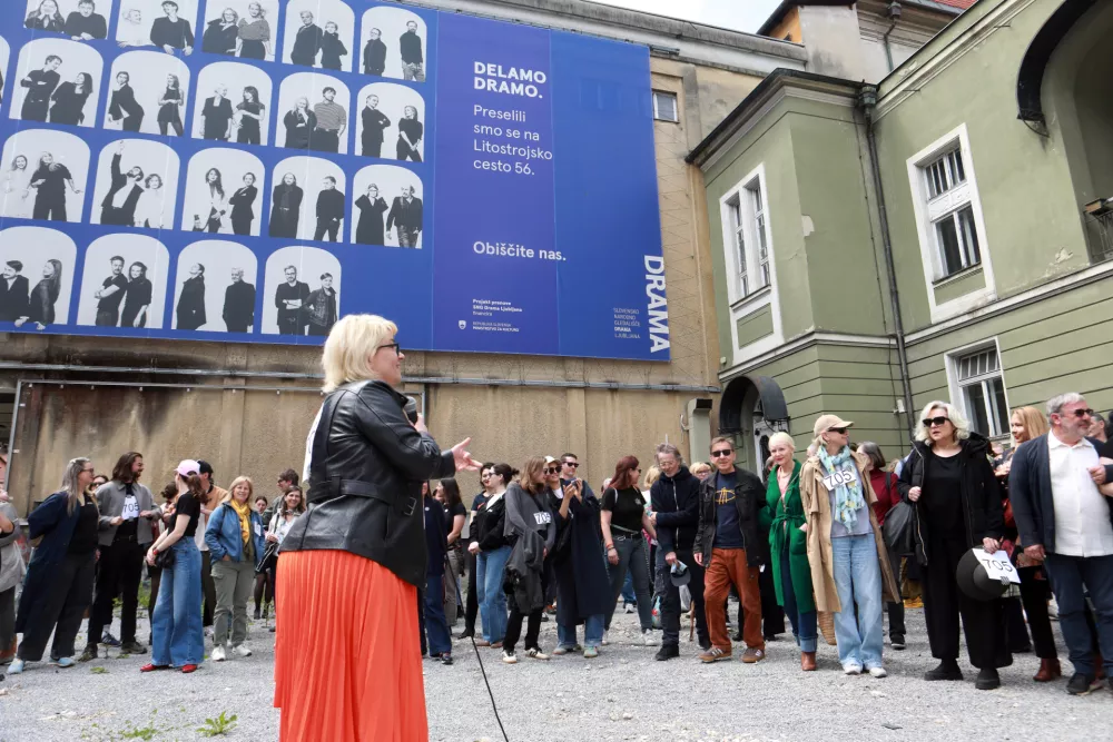 20.05.2026 - Drama- protest, tiskovna konferencaFoto: Tomaž Skale
