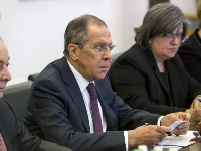 - ruski zunanji minister Sergej Lavrov - 21.02.2018 - Delovni obisk ministra za zunanje zadeve Ruske federacije Sergeja Lavrova v Sloveniji -  //FOTO: Matjaž Ru&scaron;t