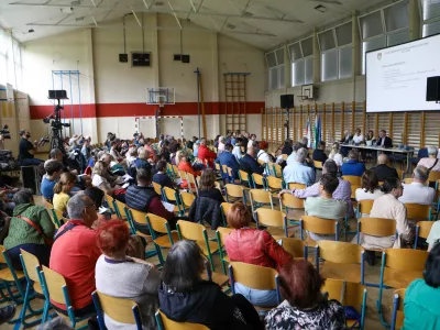 20.5.2026 - zbor krajanov &scaron;tepanjsko naselje - parkirna problematika - parkiranjeFoto: Luka Cjuha