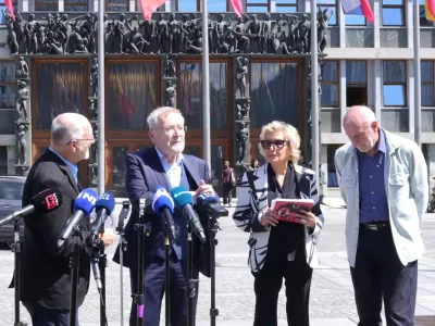 Rudi Rizman, Du&scaron;an Keber, Tamara Fras in Du&scaron;an Plut