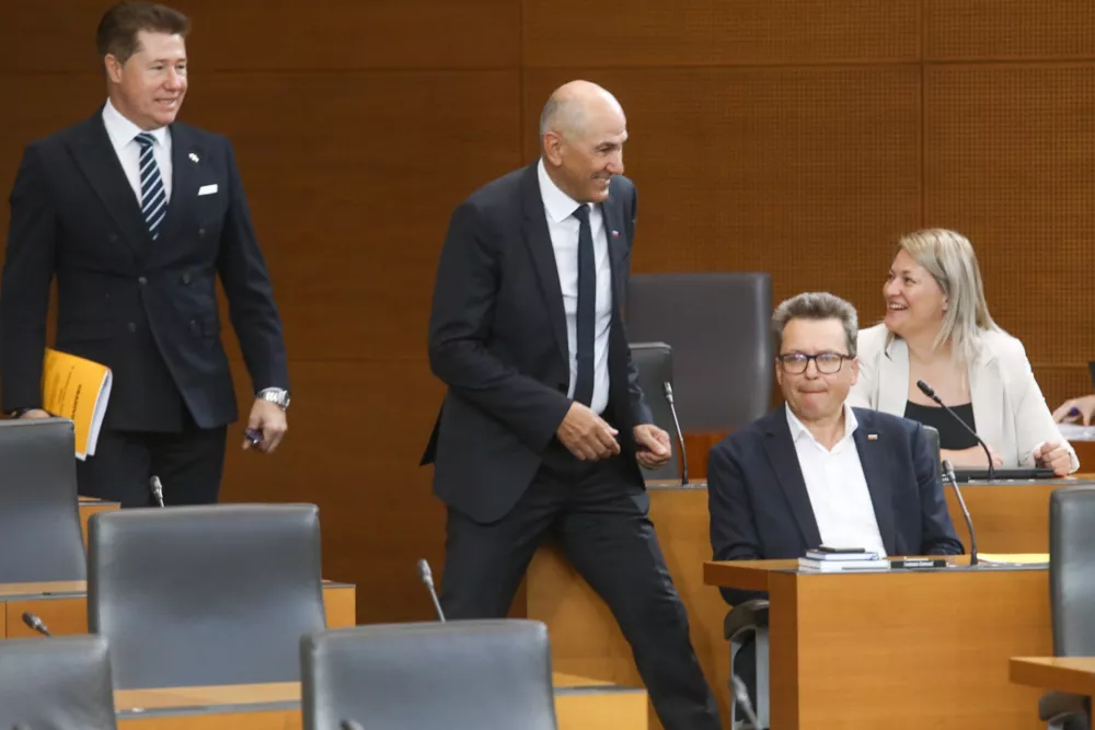 Janez Jan&scaron;a 22.5.2026 -&nbsp;izredna seja DZ, na kateri bodo obravnavali predlog za izvolitev prvaka SDS Janeza Jan&scaron;e za predsednika vlade;Foto: Luka Cjuha