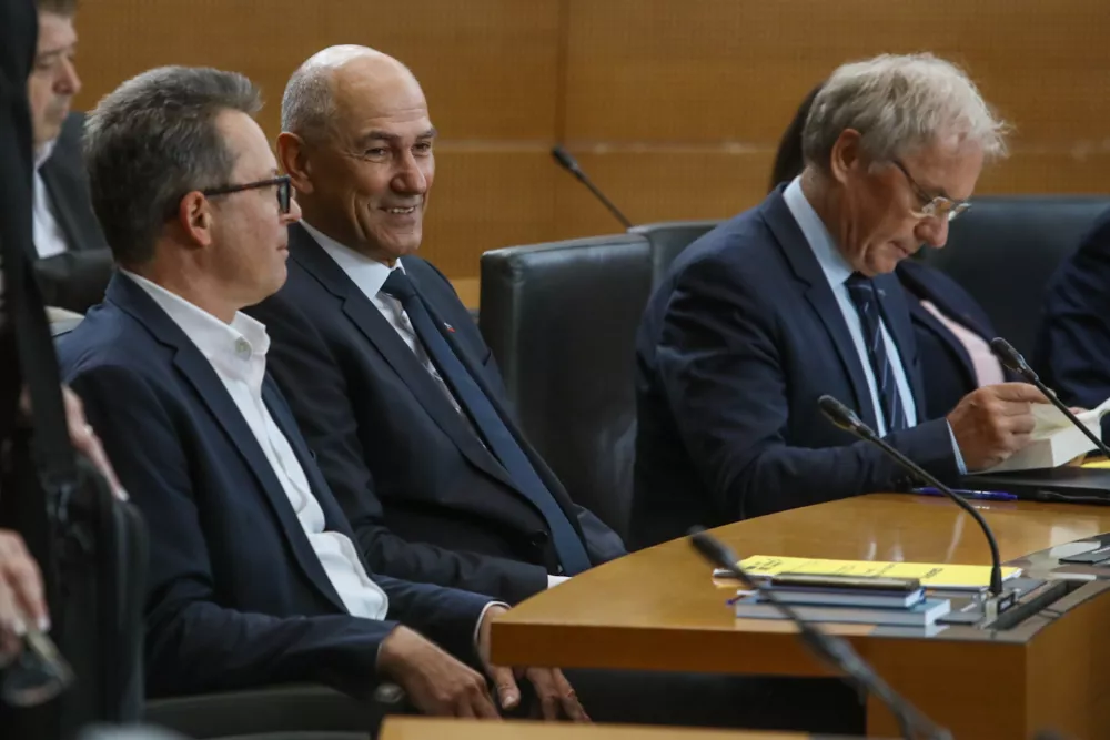 Janez Jan&scaron;a 22.5.2026 -&nbsp;izredna seja DZ, na kateri bodo obravnavali predlog za izvolitev prvaka SDS Janeza Jan&scaron;e za predsednika vlade;Foto: Luka Cjuha