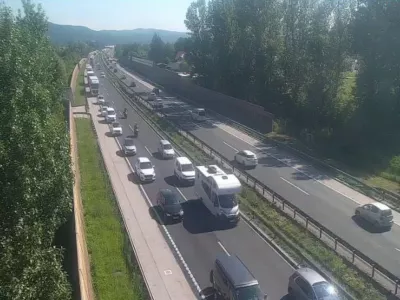 Stanje pri Logatcu ob 9.45 danes.