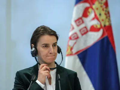 srbska predsednica vlade Ana Brnabić  - 01.02.2018 &ndash; Brdo pri Kranju &ndash; obisk predsednice Vlade Republike Srbije Ane Brnabić z ministrsko in gospodarsko delegacijo &ndash; srečanje slovenske in srbske vlade -  //FOTO: Jaka Gasar