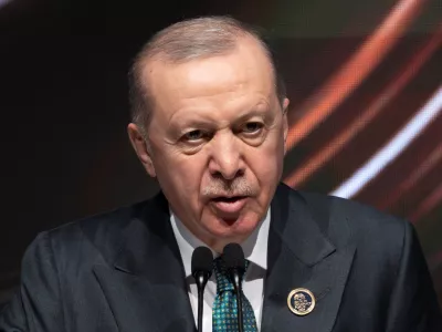 Turkish President Tayyip Erdogan speaks during the opening ceremony of Antalya Diplomacy Forum in Antalya, Turkey, April 17, 2026. REUTERS/Umit Bektas