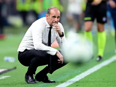 Soccer Football - Serie A - AC Milan v Cagliari - San Siro, Milan, Italy - May 24, 2026 AC Milan coach Massimiliano Allegri REUTERS/Daniele Mascolo
