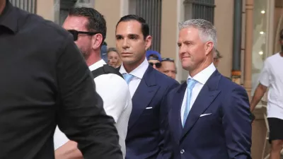 Mariage civil de Ralf Schumacher avec Etienne Bousquet-Cassagne &agrave; Saint-Tropez le 30 mai 2026. &copy; Franz Chavaroche/Bestimage Civil wedding of Ralf Schumacher to Etienne Bousquet-Cassagne in Saint-Tropez on May 30, 2026.,Image: 1106758660, License: Rights-managed, Restrictions:, Model Release: no 