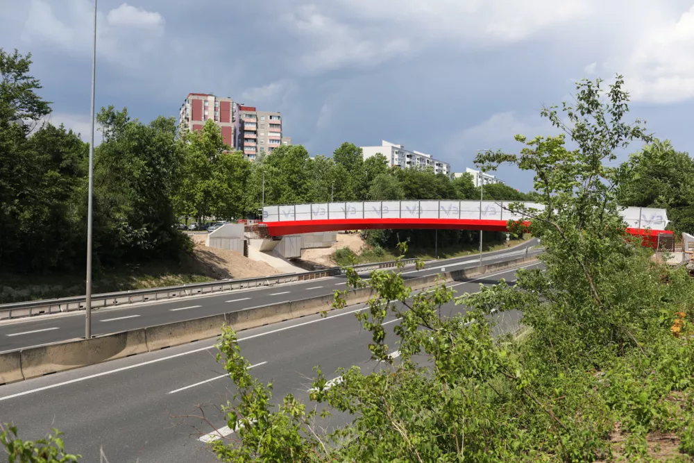 31.05.2026. Nov most za pe&scaron;ce čez severno obvoznico Dravlje.