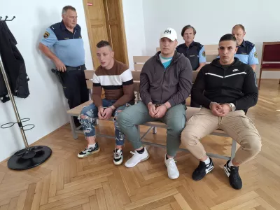 Aleksander Strojan, Primož Strojan, Stanko Železnik obtoženi