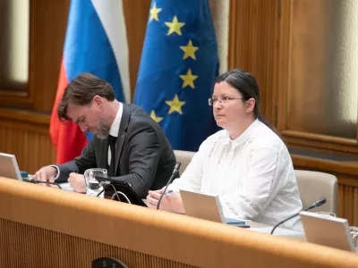 Katja Kokot1.6.2026 - predstavitev kandidata za ministra za kmetijstvo Janeza Ciglerja Kralja pred pristojnim odborom DZFoto: Luka Cjuha