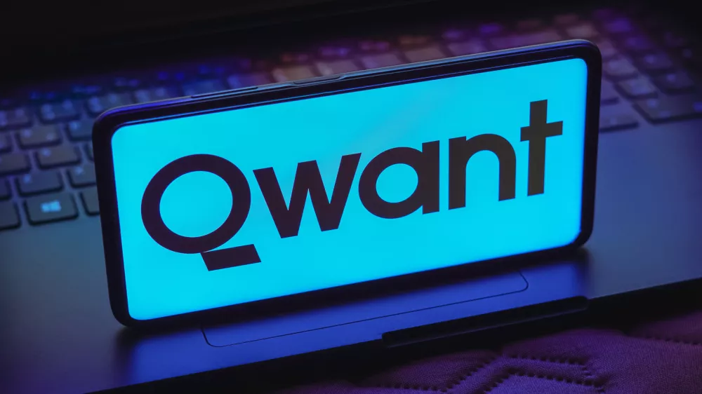 May 15, 2023, Brazil: In this photo illustration, the Qwant logo is displayed on a smartphone screen. (Credit Image: ? Rafael Henrique/SOPA Images via ZUMA Press Wire)